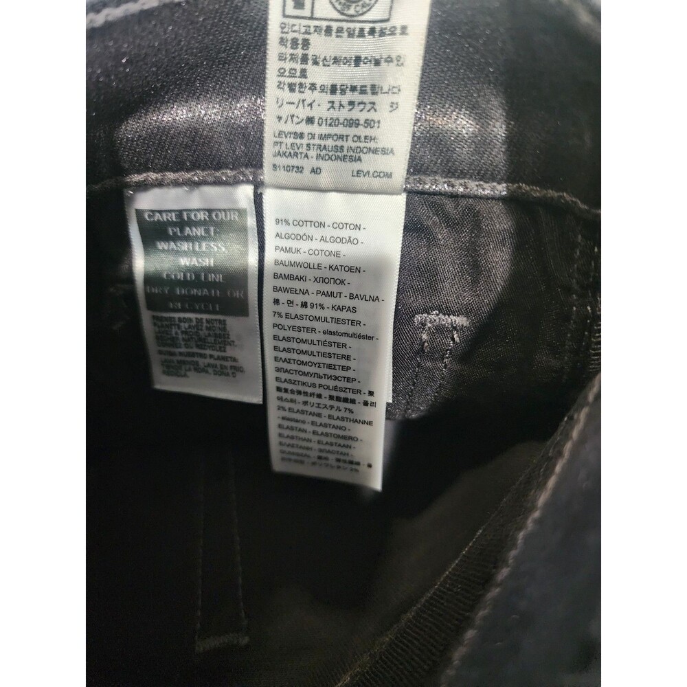 NWT LEVI'S 724 Women’s High Waist Str8 Leg Dk Gray Shine Till Dawn Jeans 27x32” - Picture 5 of 8